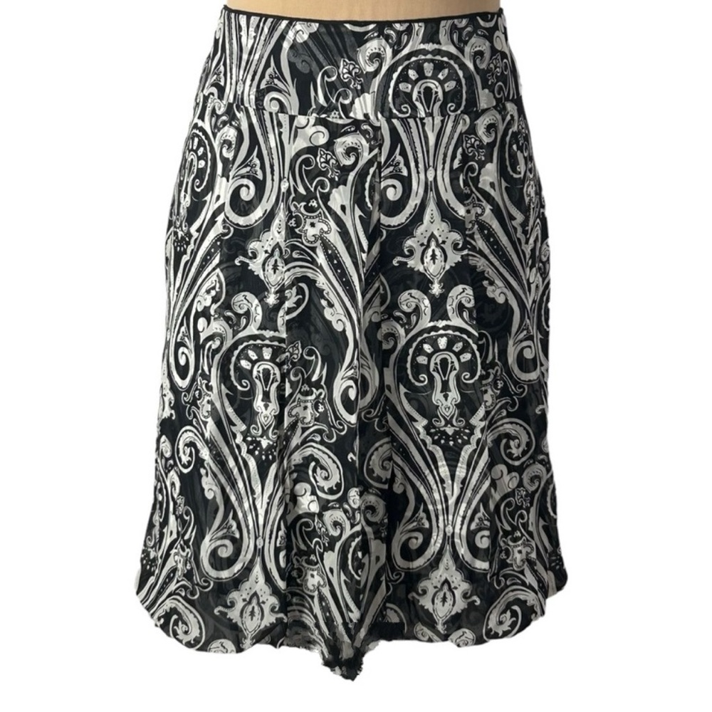 NWT White House Black Market Silk Bubble Hem Skirt  12 - Picture 10 of 10